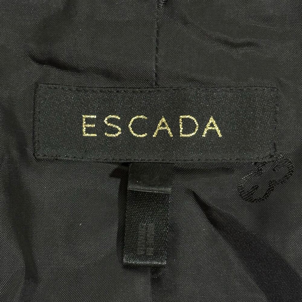 Escada Tweed Blazer Black Ribbon Trim Size 34 EU 2 US - Picture 5 of 6